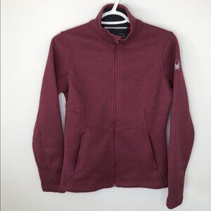 SPYDER Endure Maroon Full‎ Zip Stryke Fleece Jacket Size  Small